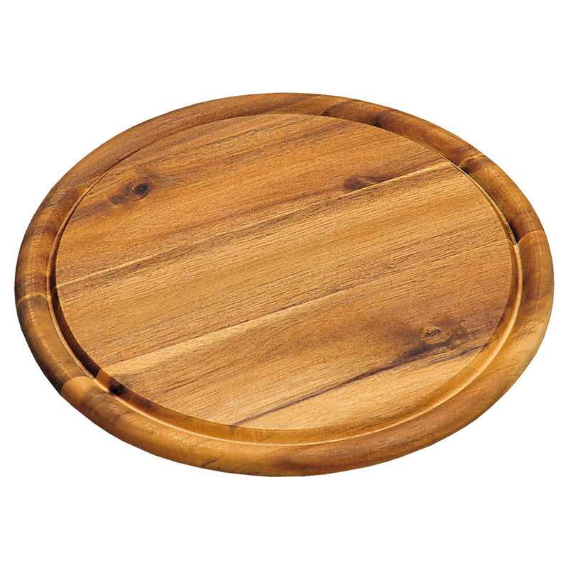 Deska do krojenia mięsa, wędlin, okrągła z drewna akacjowego, Ø 25 cm, Kesper