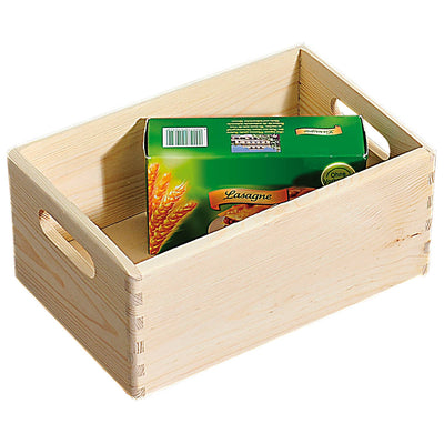 Pudełko drewniane do przechowywania, organizer sosnowy, 30 x 20 cm, Kesper