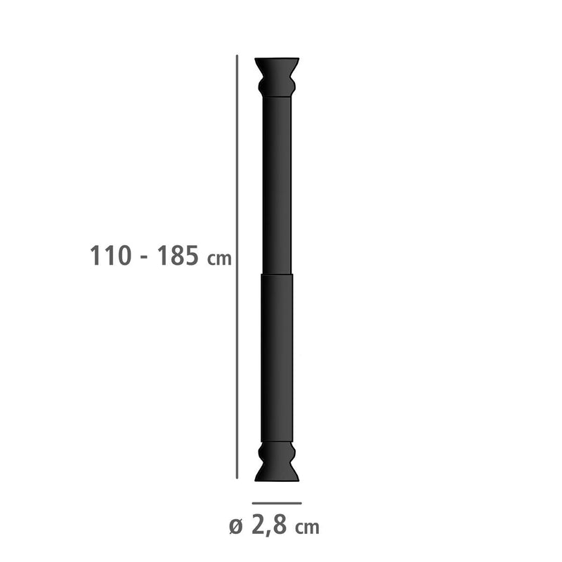 Teleskopowy drążek prysznicowy, 110 - 185 cm, WENKO