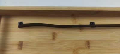 OUTLET Taca śniadaniowa NERA z nóżkami, 51 x 38 cm, bambusowa