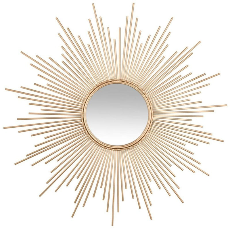 OUTLET Dekoracyjne lustro ścienne GOLD SUN Ø 98,5 cm