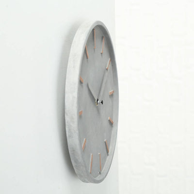 Zegar ścienny Gela, Ø 27 cm, cement