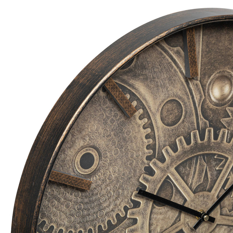 Zegar ścienny z ilustracją mechanizmu na tarczy, Ø 50 cm