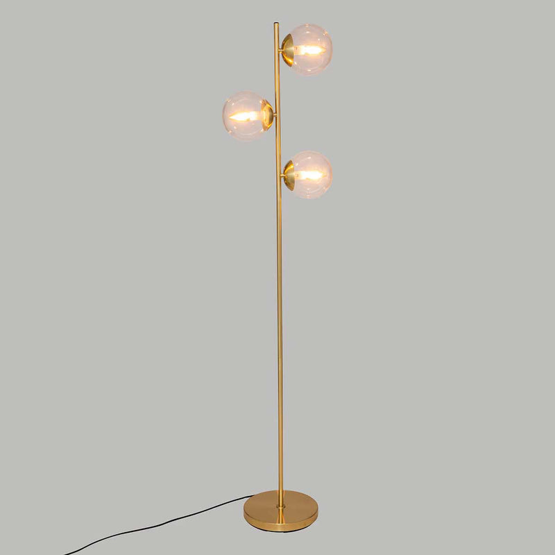 Lampa podłogowa złote kule COL, wys.162 cm