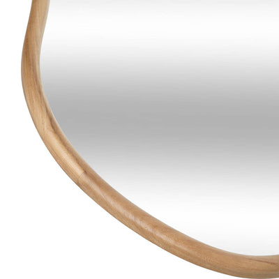 Lustro wiszące asymetryczne OLM, rama drewno paulownia, 44,5 x 75 cm