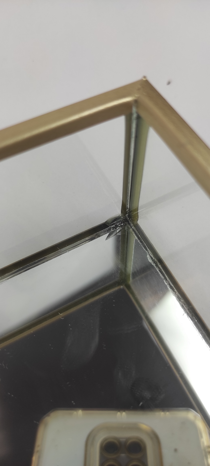 OUTLET Podstawka szklana na drobiazgi, 40 x 20 x 5 cm