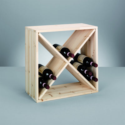 OUTLET Drewniany stojak na wino, ZELLER