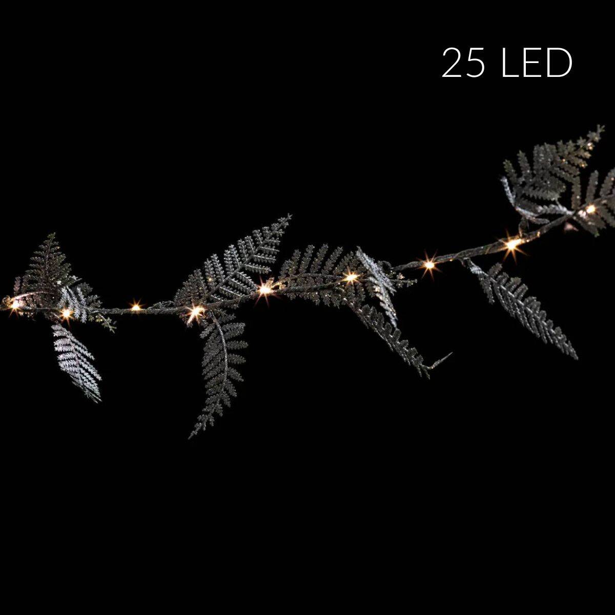 Girlanda świetlna wewnętrzna z roślinnym motywem, 25 LED