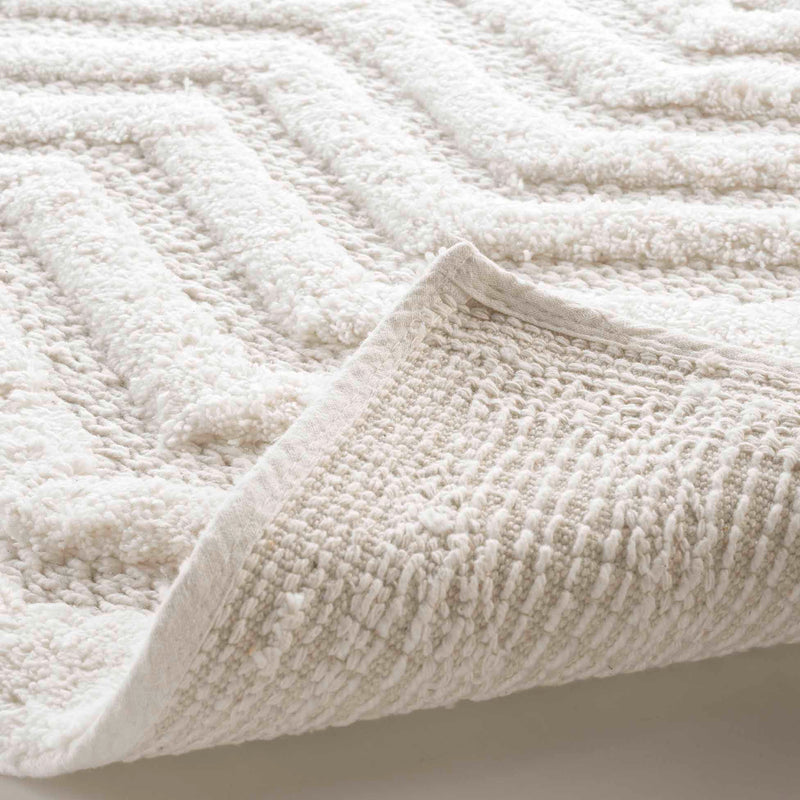 Dywanik łazienkowy ANGELIS, 100% bawełny, ecru, 50 x 80 cm