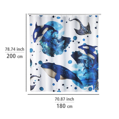 Zasłona prysznicowa Aquaris, 180 x 200 cm, WENKO