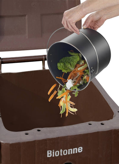 Kosz na kompost, 3 wymienne filtry neutralizujące zapachy, 6 l, Nero, WENKO