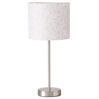 Lampa stołowa z białym kloszem, 40 cm