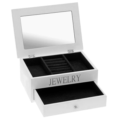 Drewniana szkatułka na biżuterię JEWELRY