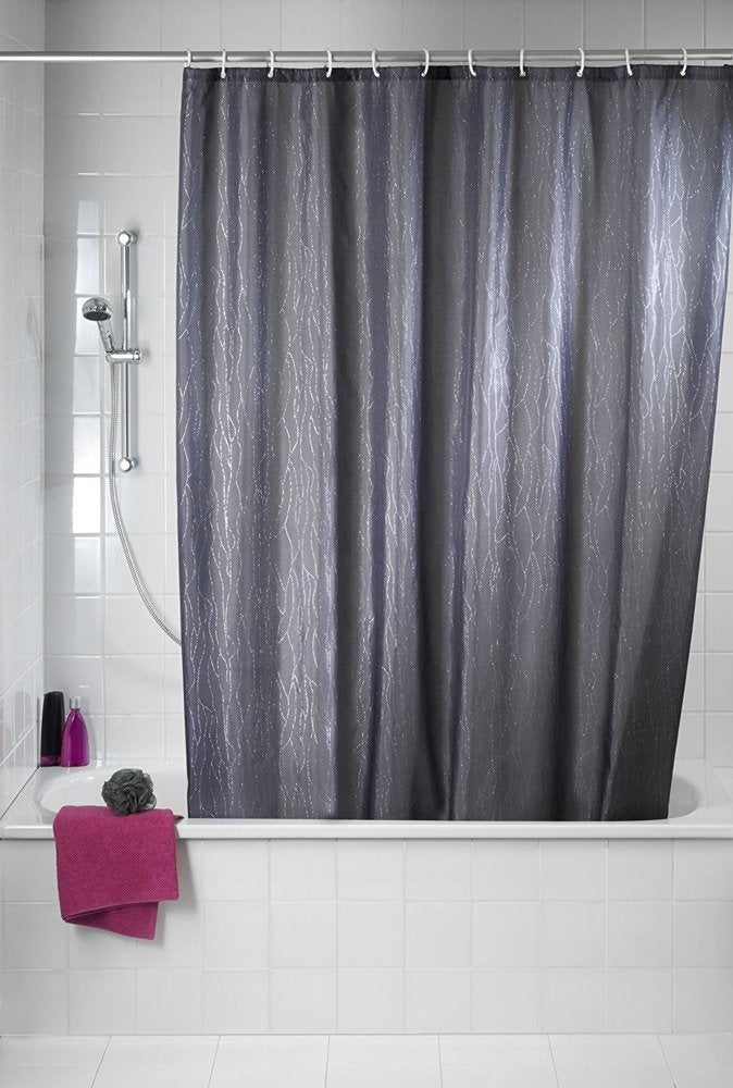 Zasłona prysznicowa DELUXE, tekstylna, 180x200 cm, WENKO