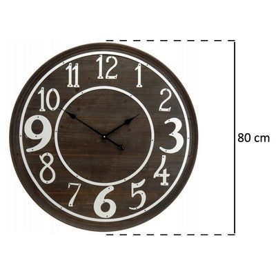 Zegar ścienny okrągły, vintage Ø 80 cm