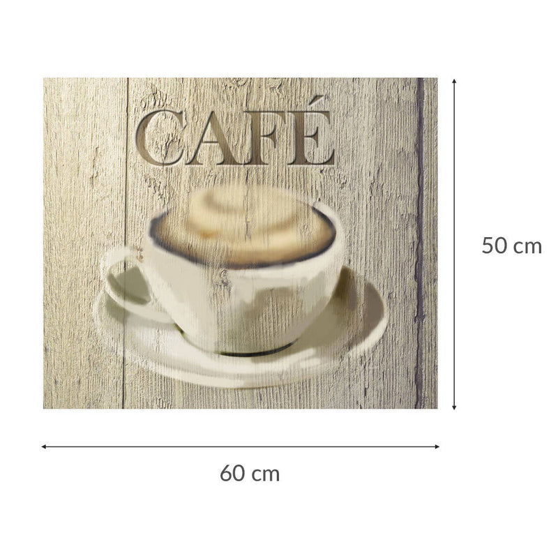 Szklana płyta ochronna CAFE na ścianę - 50 x 60 cm, WENKO