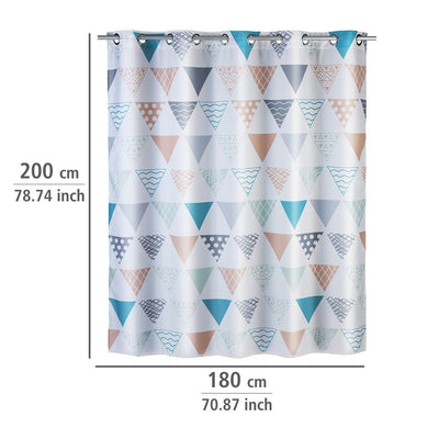 Zasłona prysznicowa Ethno Flexi, tekstylna, 180x200 cm, WENKO 