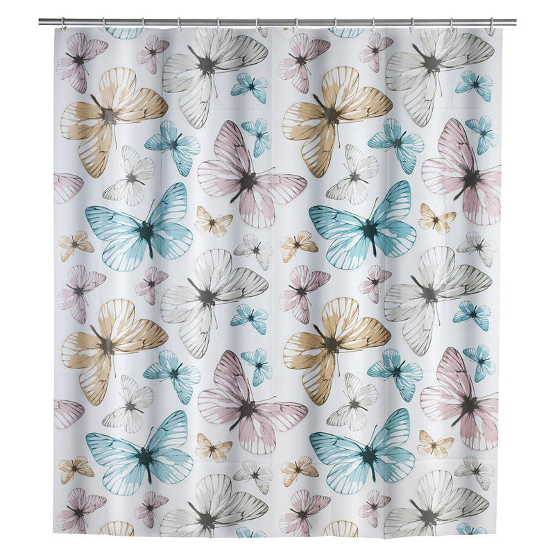 Zasłona prysznicowa Butterfly, PEVA, 180x200 cm, WENKO