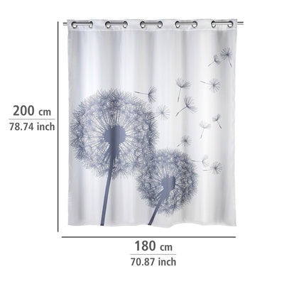 Zasłona prysznicowa Astera Flexi, tekstylna, 180x200 cm, WENKO 