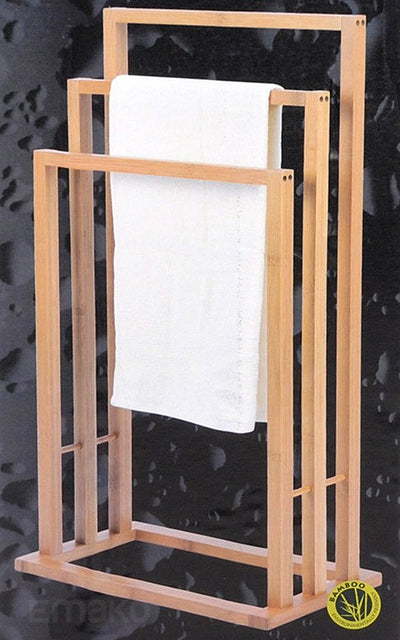 Łazienkowy stojak na ręczniki BAMBUS, 3 ramienny