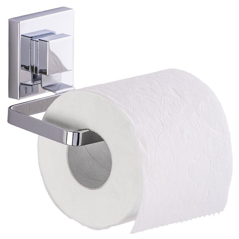 Uchwyt na papier toaletowy QUADRO, Vacuum-Loc - stal nierdzewna, WENKO