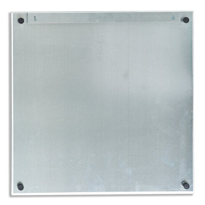 Szklana tablica magnetyczna MEMO, ciemno szary + 3 magnesy, 40x40 cm, ZELLER