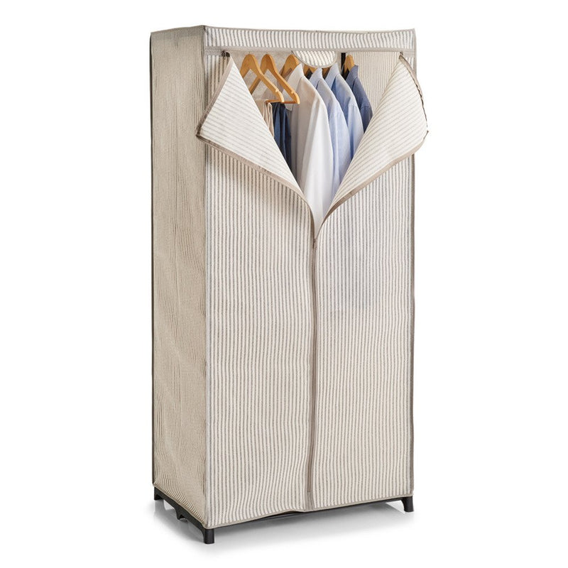 Szafka tekstylna do przechowywania odzieży, składana garderoba z drążkiem na ubrania - 160 x 75 x 50 cm, ZELLER