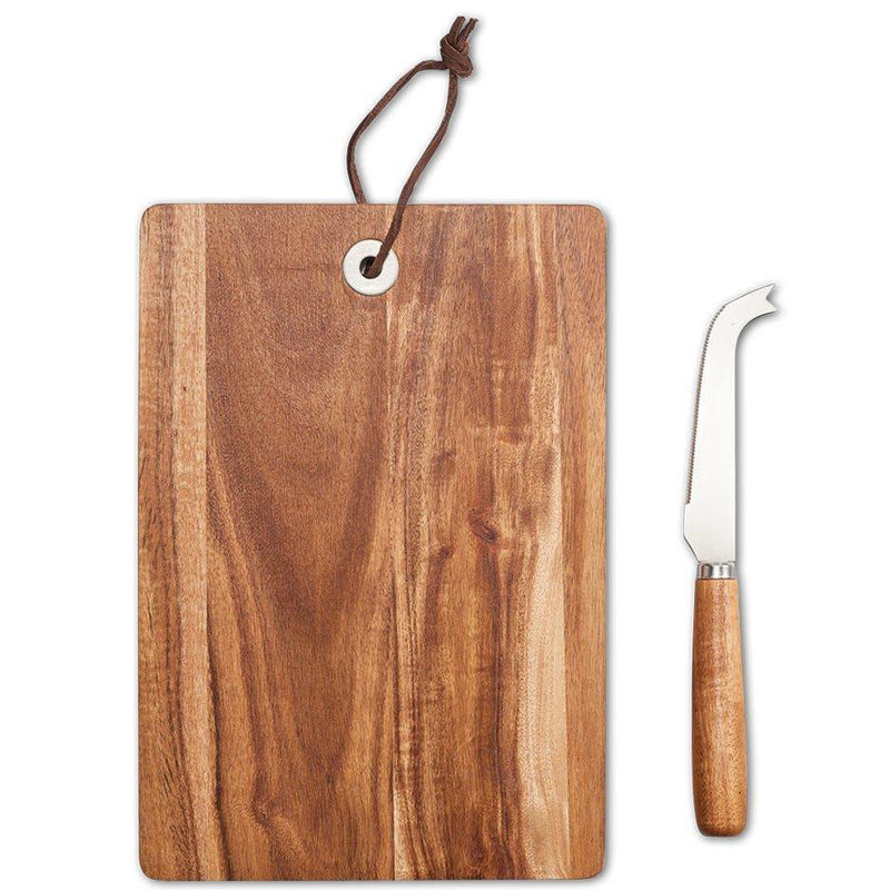 Deska z nożem do krojenia i serwowania sera, drewniane akcesorium kuchenne - 24,5 x 17 cm, ZELLER
