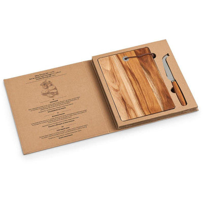 Deska z nożem do krojenia i serwowania sera, drewniane akcesorium kuchenne - 24,5 x 17 cm, ZELLER