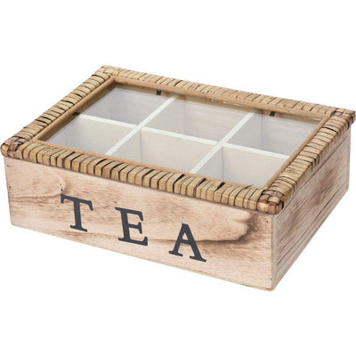 Herbaciarka z 6 przegródkami TEA szkatułka na herbatę