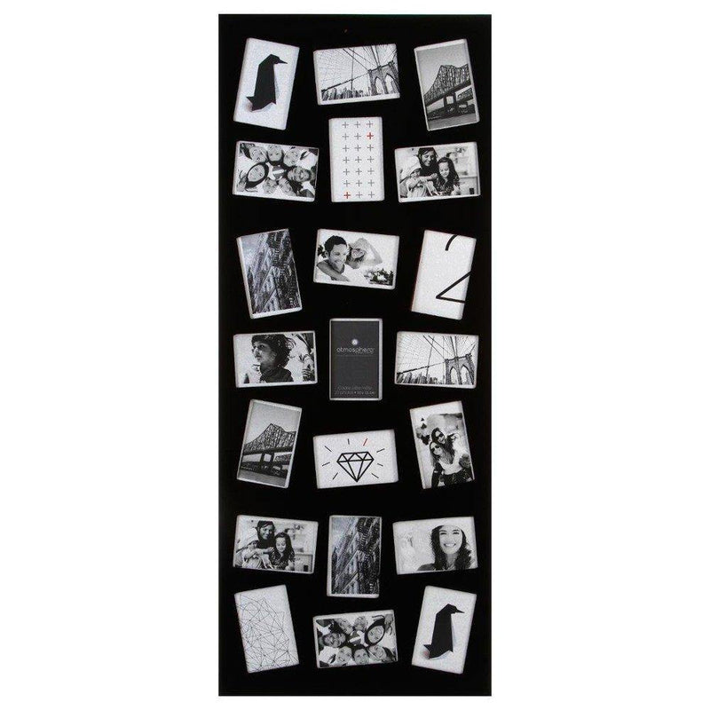 Ramka na 21 zdjęć 10 x 15 cm -  galeria do zdjęć, kolor czarny