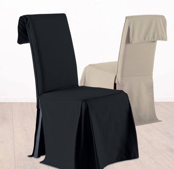 Bawełniany pokrowiec na krzesło, narzuta na fotel, okazjonalny - EMAKO