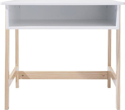 Drewniane biurko dziecięce, drewno naturalne, 58 x 46 x 52