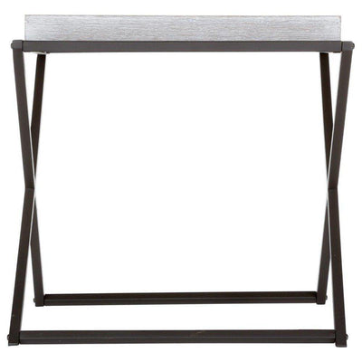 Drewniany stolik kawowy, kwadratowy - w stylu vintage, 48 x 48 x 48 cm