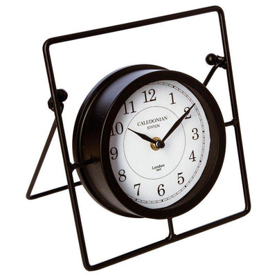 Metalowy zegar CALEDONIAN stołowy