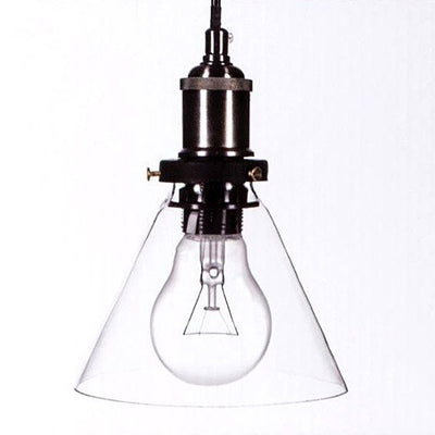 Lampa sufitowa ze szklanym kloszem, 18 x 23 cm