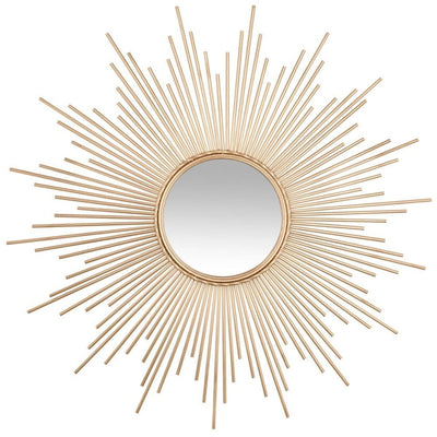 Dekoracyjne lustro ścienne GOLD SUN Ø 100 cm