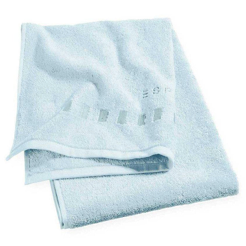 Ekskluzywny ręcznik frotte w kolorze pastelowego błękitu, luksusowy ręcznik, ręcznik z haftem, komplet ręczników, Esprit