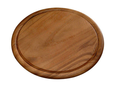 Deska do krojenia z drewna akacjowego, okrągła podstawka do serwowania do kuchni