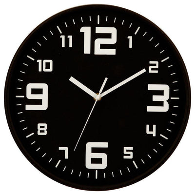 Okrągły plastikowy zegar ścienny, Ø 30 cm