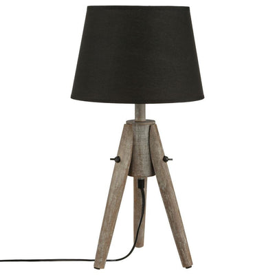 Lampa stołowa MIRY drewniana lampka, wys. 46 cm