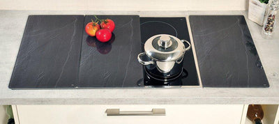 Podkładki kuchenne żaroodporne, zestaw trzech desek do krojenia wykonanych z hartowanego szkła