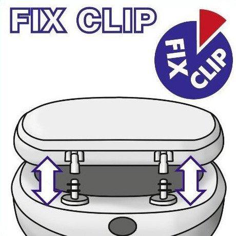 Deska sedesowa wolnoopadająca Premium, Fix-Clip materiał Duroplast, WENKO