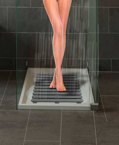Mata antypoślizgowa do brodzika lub sauny, plecionka plastikowa DUCKBOARD - 55 x 55 cm, WENKO