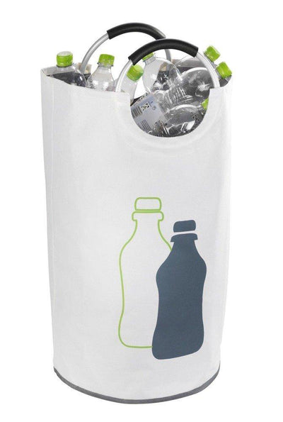 Pojemnik do segregowania butelek, uniwersalna torba poliestrowa JUMBO z uchwytami - WENKO