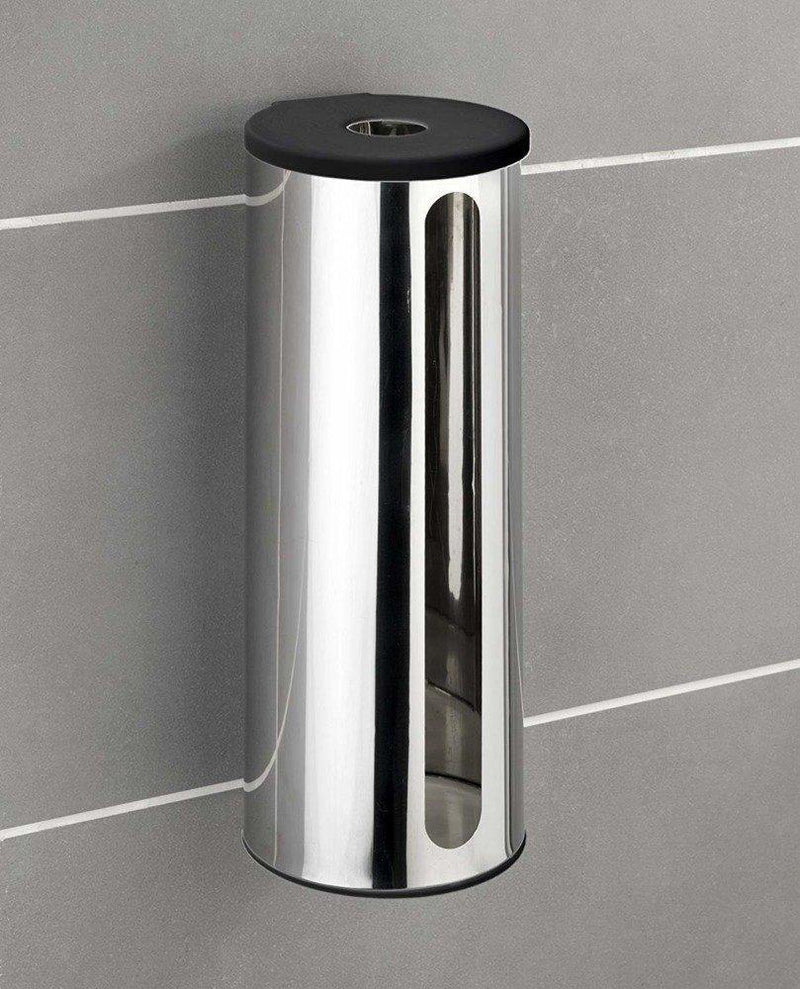 Pojemnik na zapasowe rolki papieru toaletowego, stalowy zasobnik naścienny DETROIT - WENKO