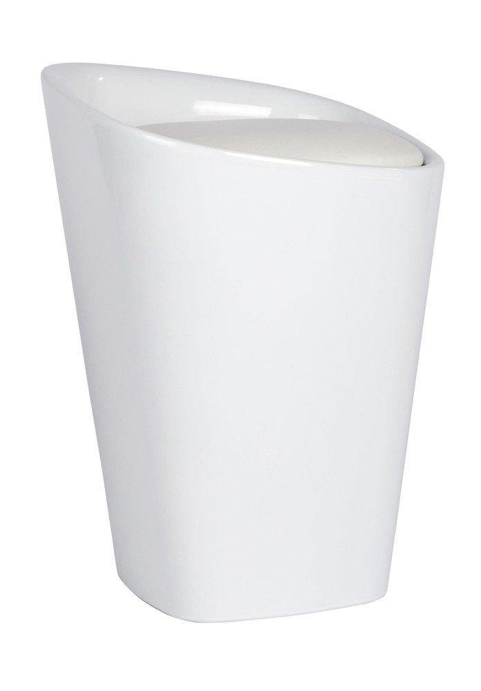 Kosz na bieliznę CANDY z komfortowym siedziskiem, plastikowy mebel łazienkowy 2 w 1 - 20 l, WENKO
