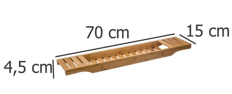Półka łazienkowa z ekologicznego drewna bambusowego, nakładka na wannę