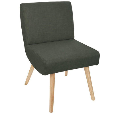 Krzesło z tapicerowanym siedziskiem i oparciem, elegancki fotel Sako, materiał obicia.