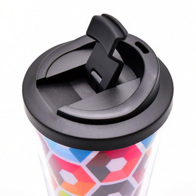Kolorowy kubek termiczny 'Coffee to go Hexagon', 450 ml, REMEMBER